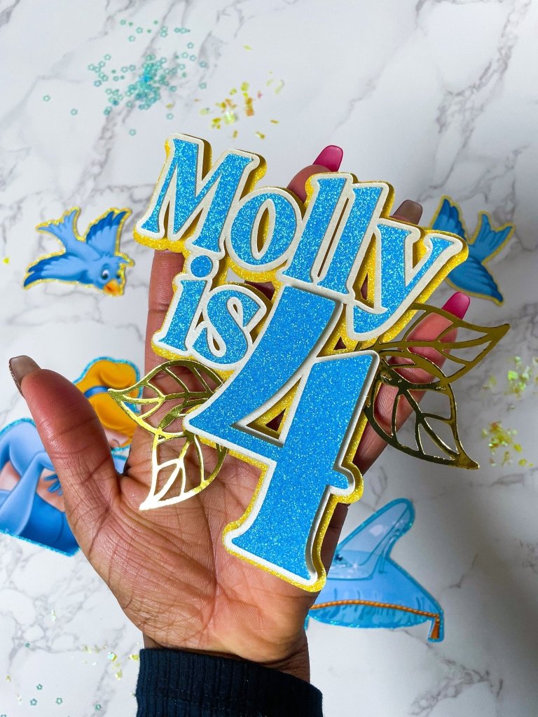 Princess Cake Topper Charm Set : Cinderella charm set - Demi's Krafts