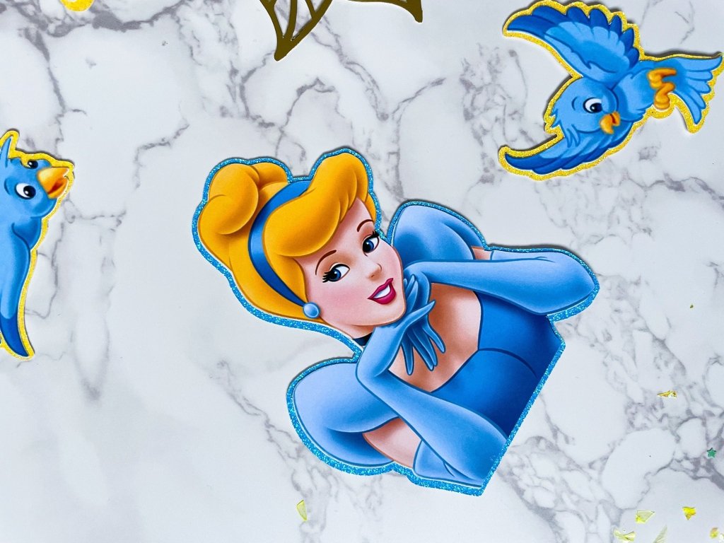 Princess Cake Topper Charm Set : Cinderella charm set - Demi's Krafts