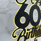 Happy Birthday Cake Topper in 2 colours - Demi's Krafts