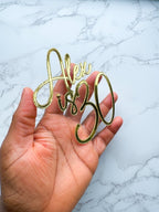 Foil and Glitter 2 Layer cake topper charm - Demi's Krafts