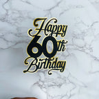 Happy Birthday Cake Topper in 2 colours - Demi's Krafts