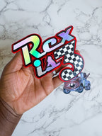 Race Car Cake Topper: Personalized Racing Theme Party Charm - Demi's Krafts