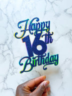 Happy Birthday Cake Topper in 2 colours - Demi's Krafts