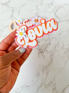 Two Groovy Birthday Cake Topper Set : Groovy Flower Cake Topper - Demi's Krafts