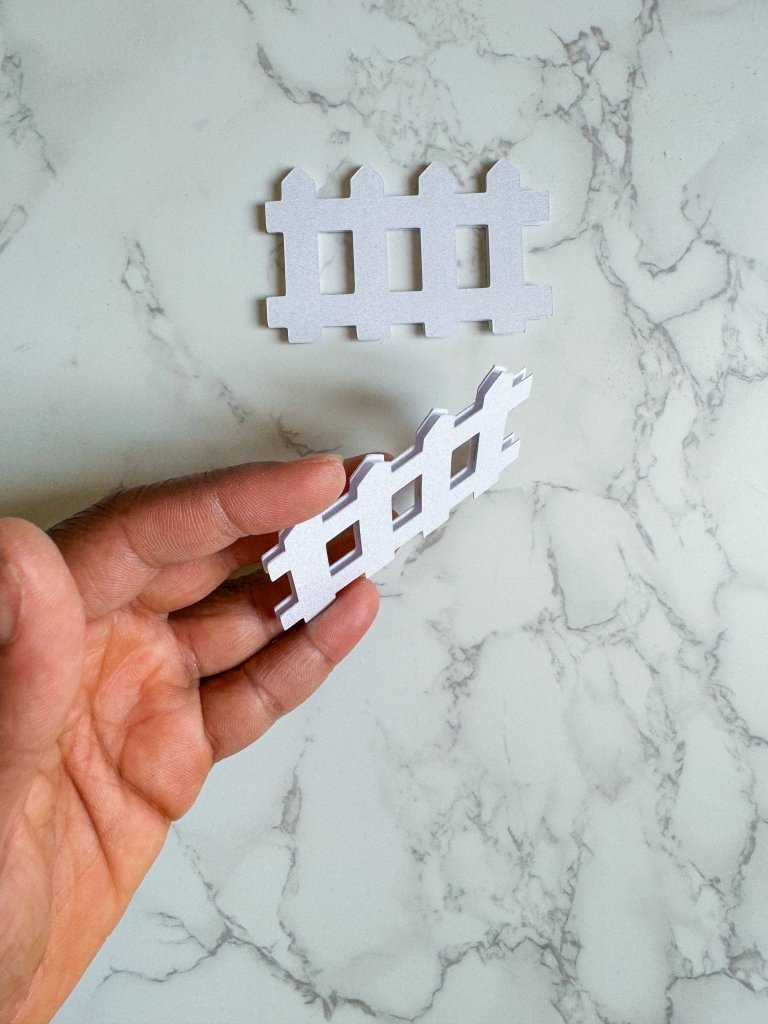 White Picket Fence Cake Charm - Demi's Krafts