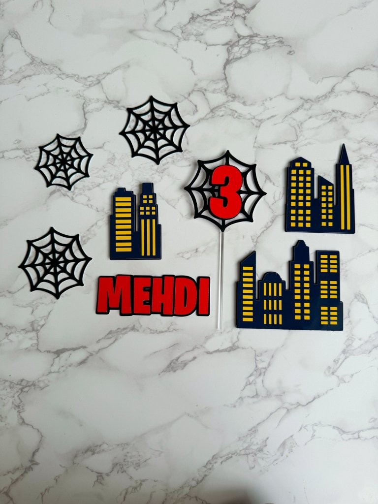 Spider Hero Cake Topper Set - Demi's Krafts
