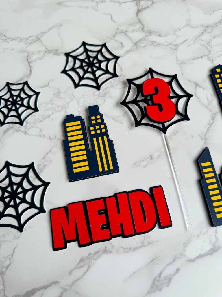 Spider Hero Cake Topper Set - Demi's Krafts