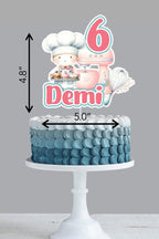 Baker Cake Topper, Baking Birthday Cake Topper - Demi's Krafts