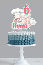 Baker Cake Topper, Baking Birthday Cake Topper - Demi's Krafts