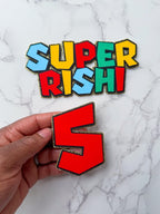 Mario Style Name Cake Topper Charm : Game cake topper - Demi's Krafts