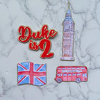 London Theme Cake Toppers: Big Ben, Bus, Flag, Personalized Charm - Demi's Krafts
