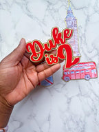 London Theme Cake Toppers: Big Ben, Bus, Flag, Personalized Charm - Demi's Krafts