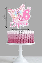 Pastel Butterfly Cake Topper and Cupcake Toppers - Demi's Krafts