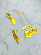 Foil Golf Cupcake Toppers: Golf Theme Party Decorations - Demi's Krafts