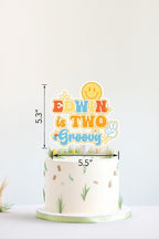 Two groovy birthday cake topper for boys: Groovy party - Demi's Krafts