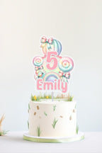 Sweet One Candyland Cake Topper: Birthday Cupcake Decorations - Demi's Krafts