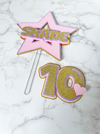 Star Birthday Cake Topper : Star and Hearts Birthday Cake Toppers - Demi's Krafts
