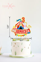 Circus themed Cake Topper and Cupcake Toppers - Demi's Krafts