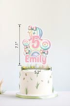 Sweet One Candyland Cake Topper: Birthday Cupcake Decorations - Demi's Krafts