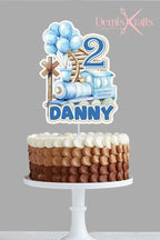 Train Themed Birthday Cake Topper and Cupcake Toppers - Demi's Krafts