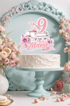 Pink Piano Birthday Cake Topper: Musical Celebration - Demi's Krafts