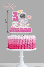 Space Girl Astronaut Birthday Cake Topper - Demi's Krafts