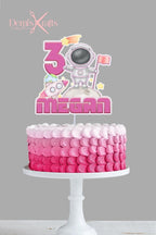 Space Girl Astronaut Birthday Cake Topper - Demi's Krafts