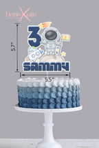 Space Boy Astronaut Birthday Cake Topper - Demi's Krafts