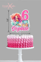 Mermaid Cake Topper and Cupcake Toppers - Demi's Krafts