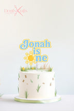 Personalised Sunshine First Birthday Cake Topper - Demi's Krafts
