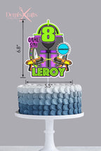 Laser Tag Paint Balling Personalised Birthday Cake Topper - Demi's Krafts