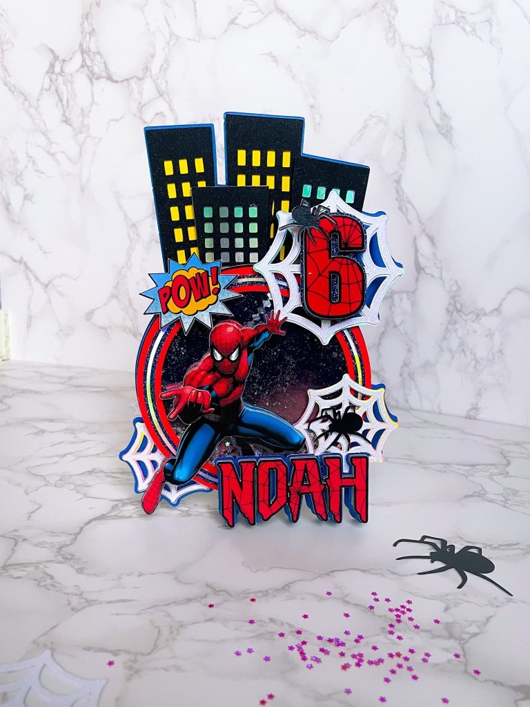 Spiderman Cake Topper : Spiderman Birthday Cake Topper - Demi's Krafts