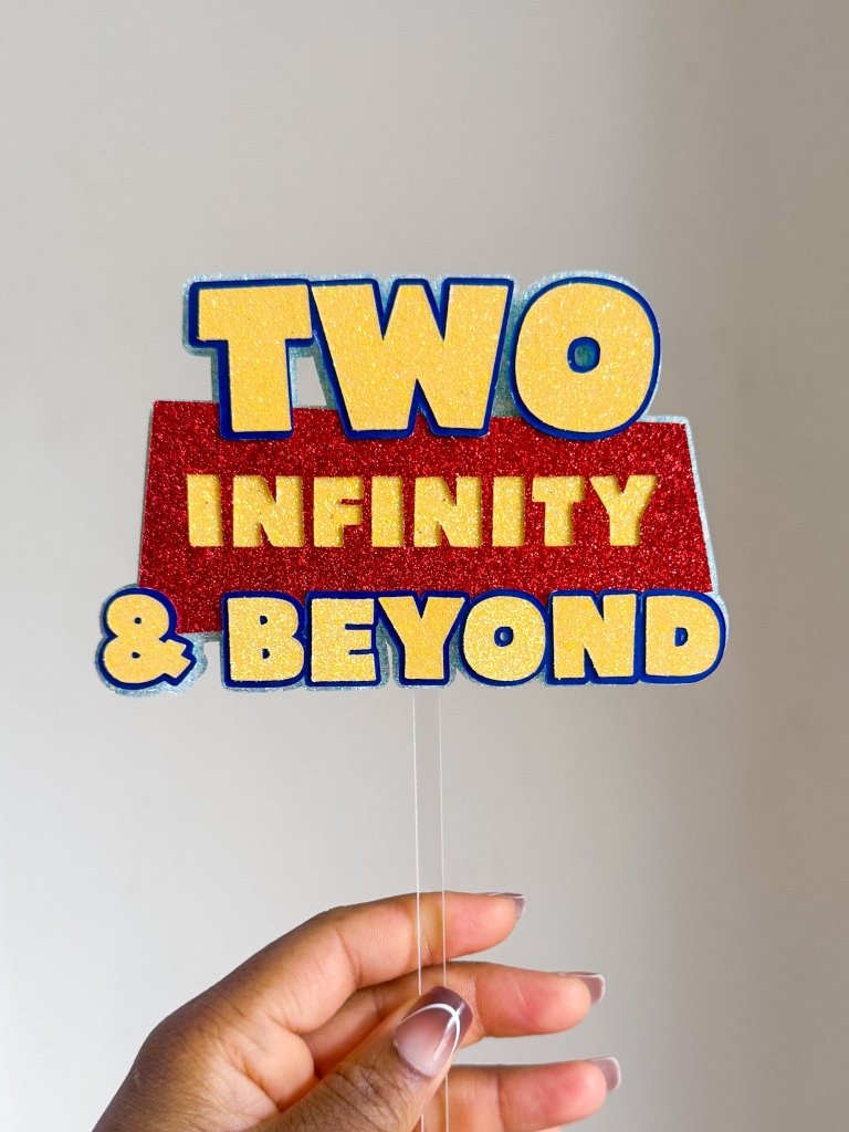Two Infinity & Beyond Cake Topper - Demi's Krafts