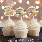 Wild one safari birthday cake topper and cupcake toppers - Demi's Krafts